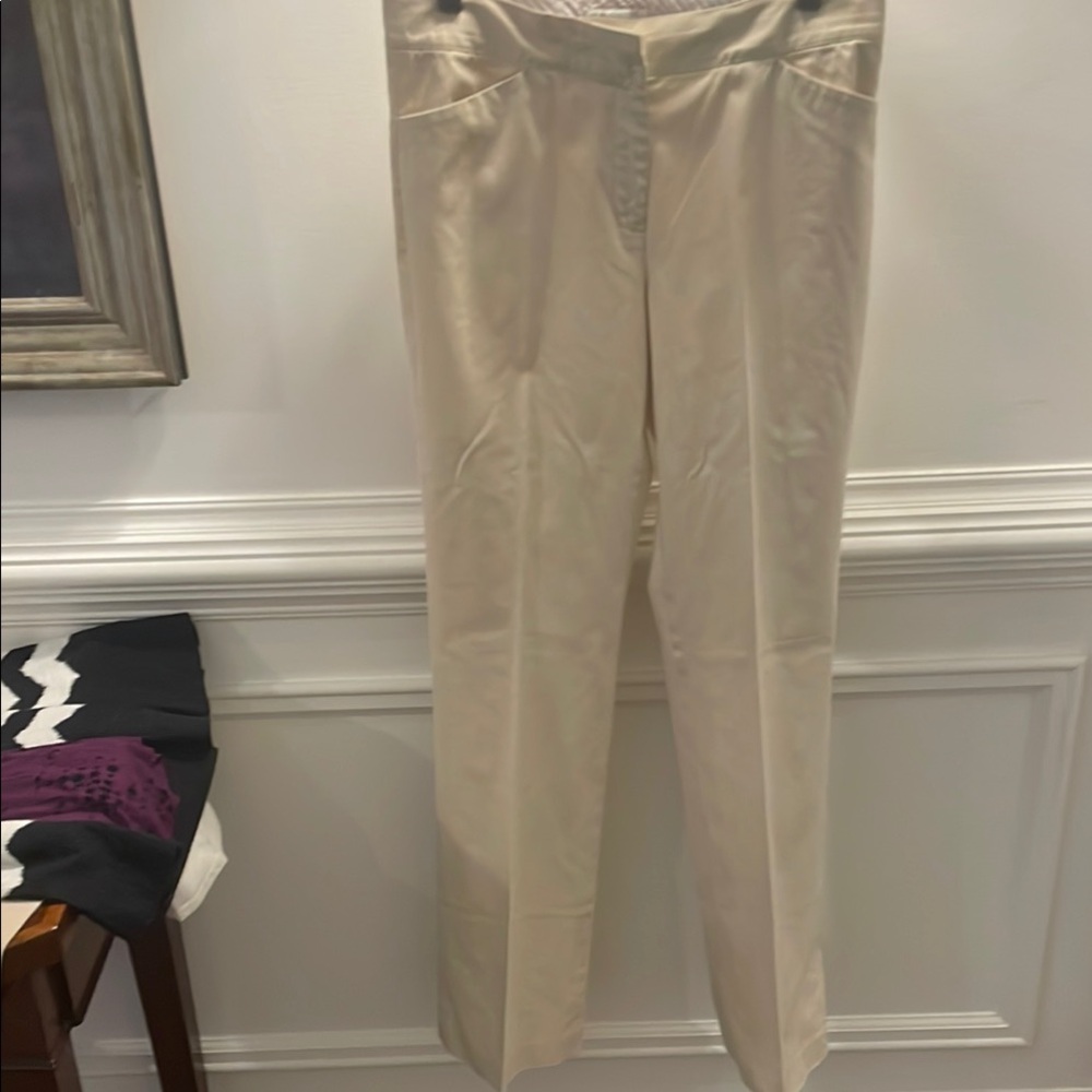 Elegant Cream Women's Pants